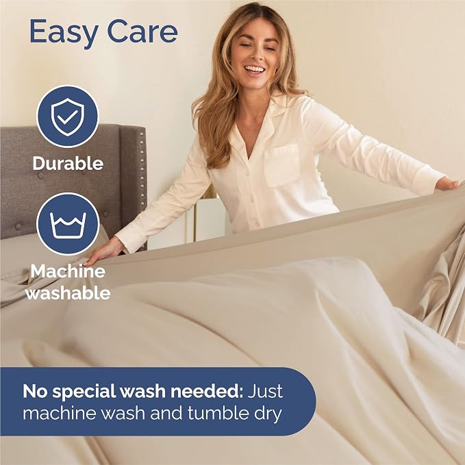 King 6 Piece Sheet Set - Comfy Breathable & Cooling - Ultra Soft Hotel Luxury Bedding Set with 8-16 Inch Deep Pockets - 1 Flat & 1 Fitted Sheet & 4 Pillowcases - Cozy, Wrinkle Free & Easy Care - Wheat