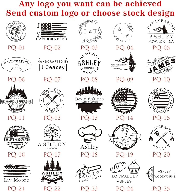 Custom Branding Iron For Wood 500w Temperature-Controlled Branding Iron Durable Personalized Metal Stamp Wood Burning Stamps For Food Wedding Gift Handcrafted Design (500W temperature-controlled iron)