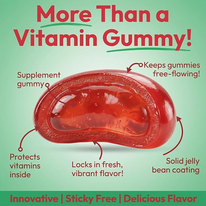 Gummies de Vitamine D3 en gelée pour Adultes, Soutien Immunitaire, 2000 UI Vitamine D, Compléments Alimentaires Végétariens, 120 Bonbons en gelée saveur Fraise Explosive, Casher