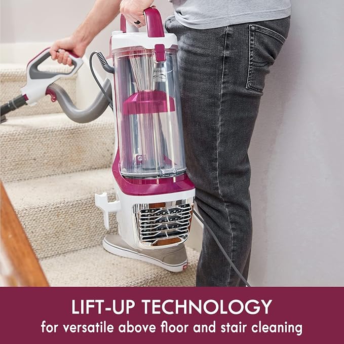 Kenmore DU5092 Bagless Upright Vacuum, Wine, Lift-up Design | 2-Motor Power Suction, Hair Eliminator Brushroll, Pet Handi-Mate, 2L Capacity