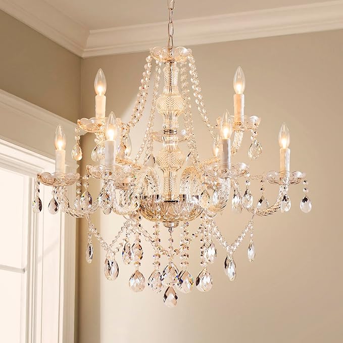 Saint Mossi 9 Light Modern Contemporary Elegant Crystal Glass Chandelier Pendant Ceiling Lighting Fixture