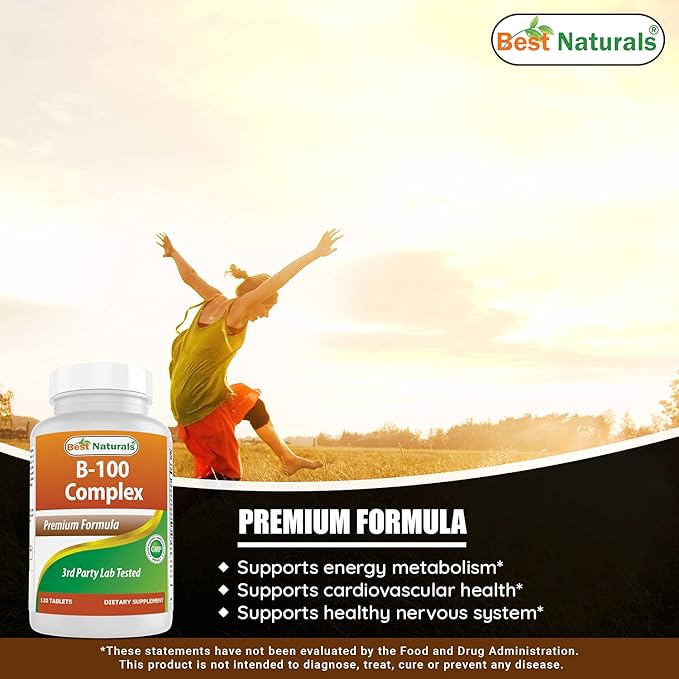 Best Naturals B-100 Complex & Vitamin D3 5000 IU