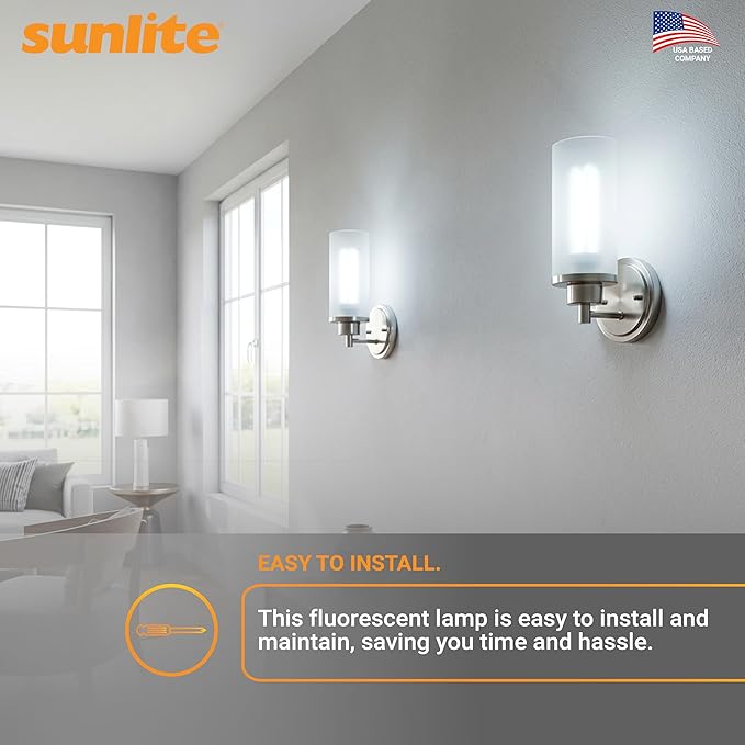 Sunlite PLD18/E/SP65K/10PK 6500K Daylight Fluorescent 18W PLD Double U-Shaped Twin Tube CFL Bulbs with 4-Pin G24Q-2 Base (10 Pack)