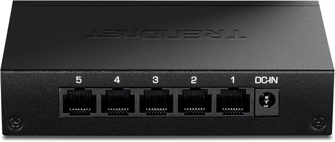 TRENDnet 5-Port 2.5Gb Switch, TEG-S351, 5 x 2.5G RJ45 Ports, 25Gbps Switching Capacity, NDAA + TAA Compliant, Ethernet Splitter, for Game Console, NAS, PC, Lifetime Protection