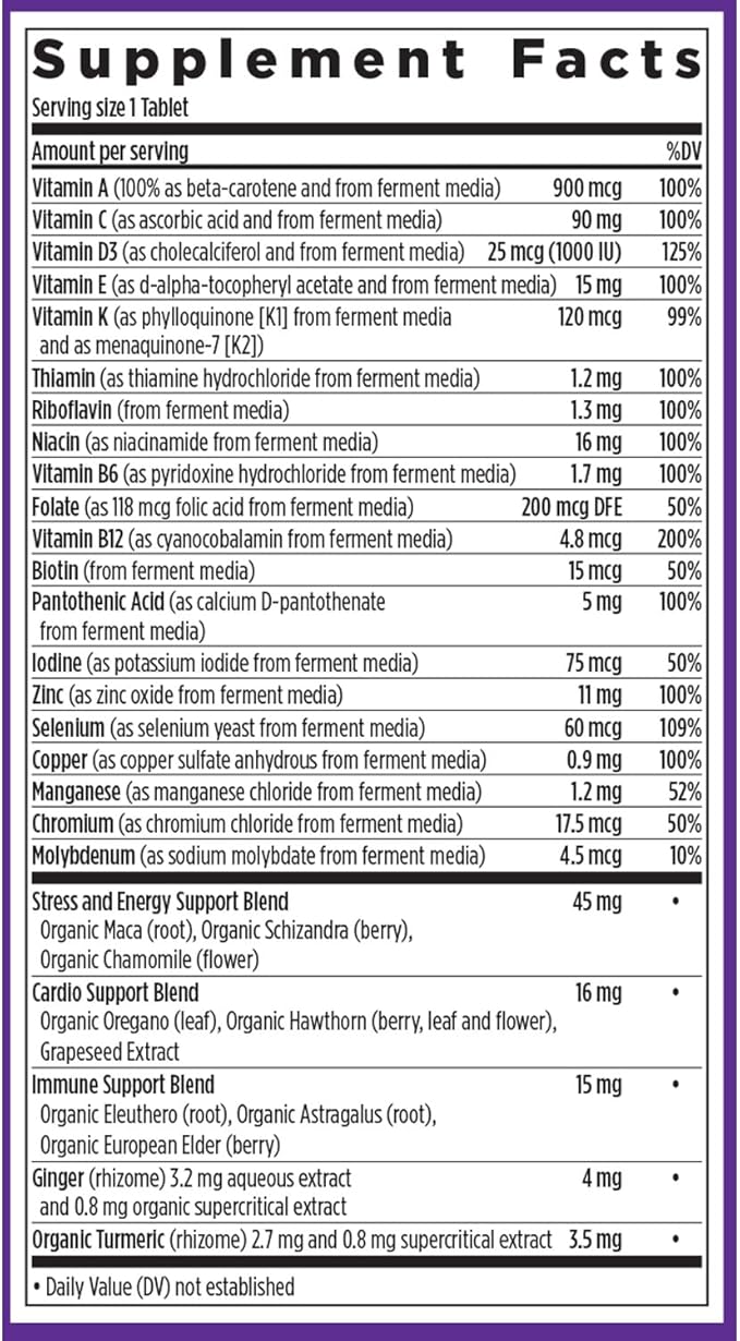 New Chapter Men’s Multivitamin, B6, Extra B12, D3, Vitamin C & Zinc, Immune, Heart, Cellular Energy, and Brain Health, Gentle on The Stomach, One Daily, Non-GMO, Gluten-Free, 18+, 96 Tablets