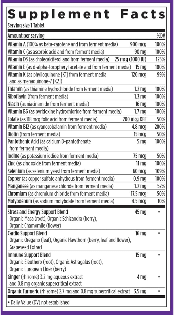 New Chapter Men’s Multivitamin, B6, Extra B12, D3, Vitamin C & Zinc, Immune, Heart, Cellular Energy, and Brain Health, Gentle on The Stomach, One Daily, Non-GMO, Gluten-Free, 18+, 72 Tablets