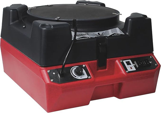 Phoenix 4031350 Restoration Equipment — Guardian R Pro Hepa Air Scrubber w/2 Stage Air Filtration System for Commercial, Construction & Job Site (Red)