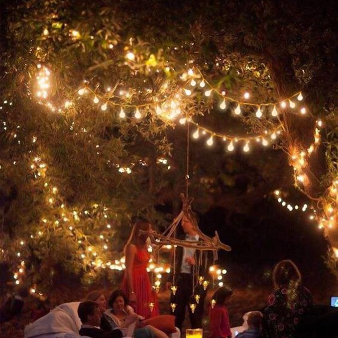Battery Operated Fairy Light, Battery Powered Globe Lights for Wedding Christmas Tree Decoration(Warm White,50LEDs)