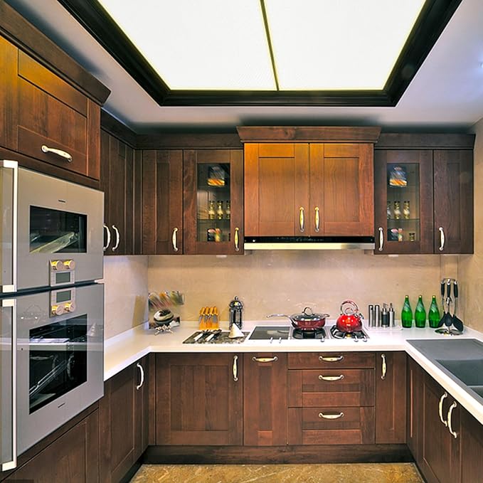 Pushglossy 6 Pack 22.5" x 46.5" x 0.2" Fluorescent Light Covers Classroom Office Diffuser Panels Cuttable for 2x4ft Drop Ceiling Light Polycarbonate Replacement Cover for Hospitals Home (Clear)
