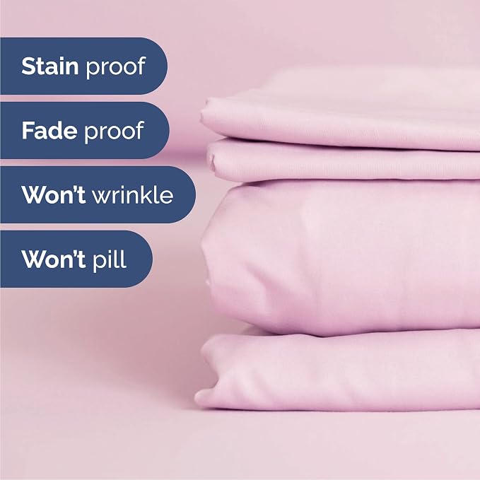 Cal King 6 Piece Sheet Set - Comfy Breathable & Cooling - Soft Hotel Luxury Bedding Set with 8-16 Inch Deep Pockets - 1 Flat & 1 Fitted Sheet & 4 Pillowcases - Wrinkle Free & Easy Care - Light Pink