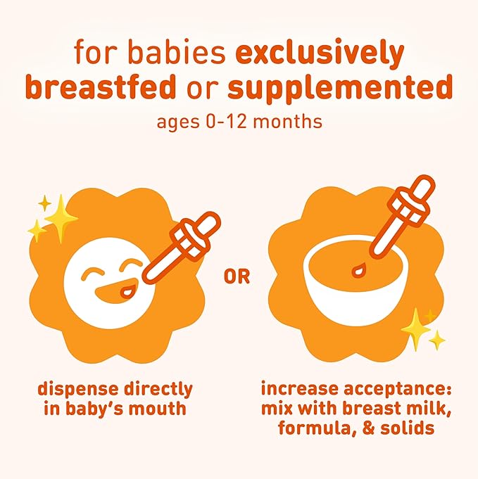 Enfamil Baby Vitamin D-Vi-Sol 乳児用ビタミンD液状サプリメントドロップ、新生児の強い歯と骨をサポート、使いやすい、グルテンフリー、50mL ドロッパーボトル、3個パック