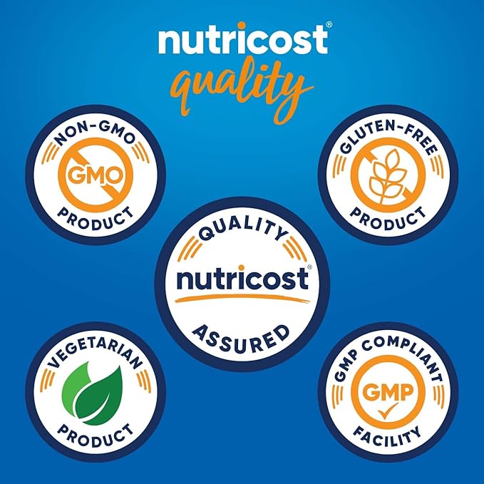 Nutricost CoQ10 200mg, 60 Vegetarian Capsules, 60 Servings - High Absorption, Vegetarian, Non-GMO, Coenzyme Q10 (Pack of 2)