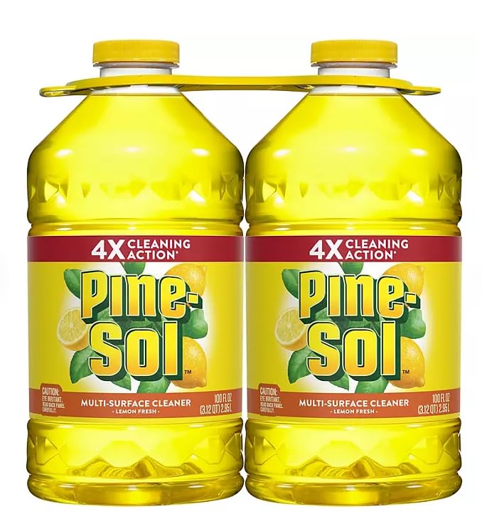 パインソル マルチサーフェスクリーナー – 2個パック 2.8L 多目的クリーナー・消臭剤 – レモンフレッシュ表面クリーナー – 濃縮処方 4倍の洗浄力 – バスルーム・キッチン用多目的クリーナー