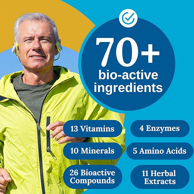 Xtendlife Total Balance Men’s Multivitamin for Immune, Heart, Digestive & Cellular Health - Daily Support - 70+ Nutrients & Minerals - 30 Day Supply
