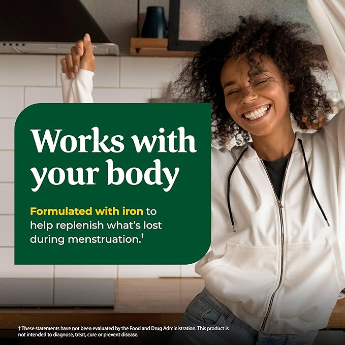 MegaFood Multivitamine pour femmes Une par jour - Multivitamine pour femmes - Vitamine C, Vitamine D, Fer et Vitamines B - Soutien osseux, métabolique et immunitaire - Végétarien, Sans gluten - 36 comprimés, 36 portions
