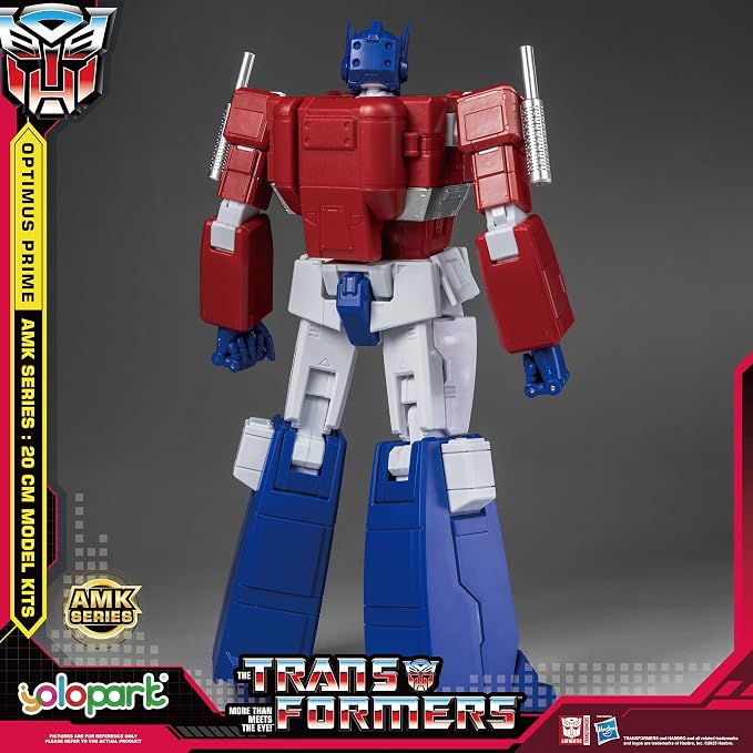 YOLOPARK Optimus Prime Transformer Toys,AMK Series 7.87 Inch Highly Articulated Transformers G1 Action Figures with Weaponry for Adults Boys Girls,No Converting