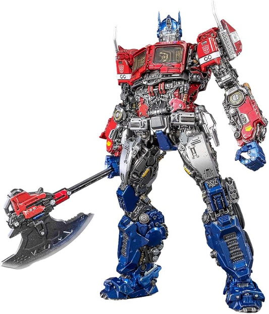 YOLOPARK Transformers: Bumblebee Optimus Prime Action Figure with Dual Modes - Cybertron & Earth,AMK PRO Series 7.87 Inch Highly Articulated Transformer Toys for Ages 15 and Up,No Converting Model Kit