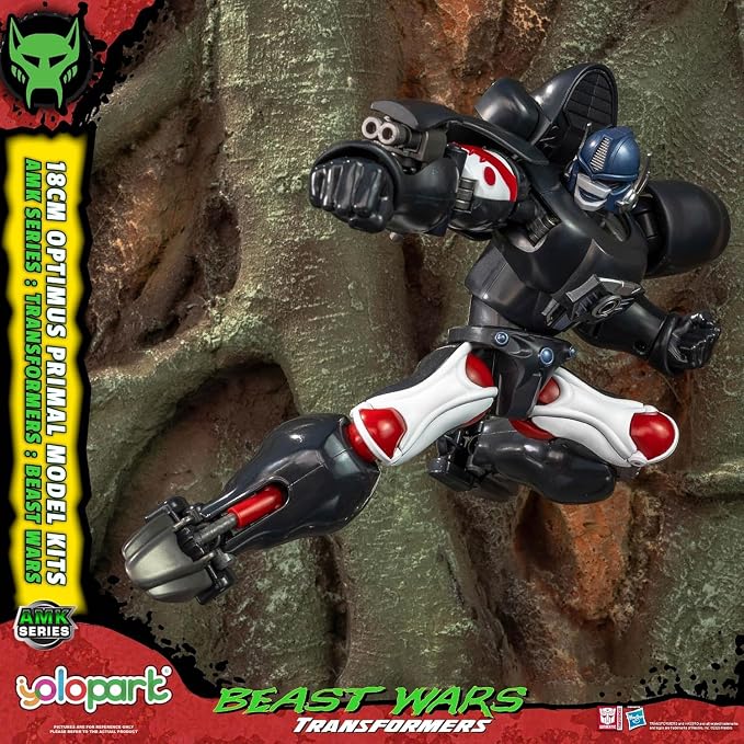 YOLOPARK Transformers Beast Wars Optimus Primal Action Figure,AMK Series 7.08 Inch Highly Articulated Transformer Toys with Exclusive Scimitars, Great Gifts for Transformers Collectors,No Converting