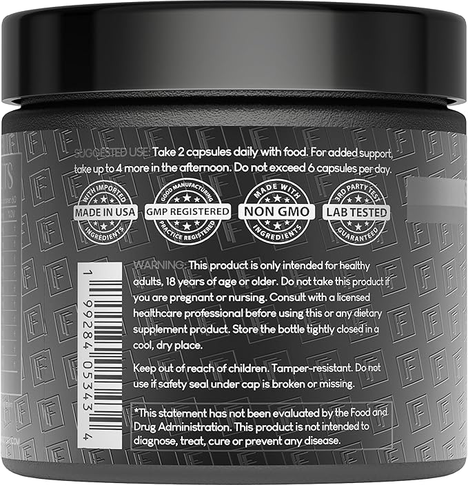 Formulation Factory Self Obsessed Maxxed Male Support - PrimaVie Shilajit, KSM-66 Ashwagandha & 200:1 Tongkat Ali Extract - Advanced Vitality & Drive Complex - 240 Capsules, 4 Month Supply