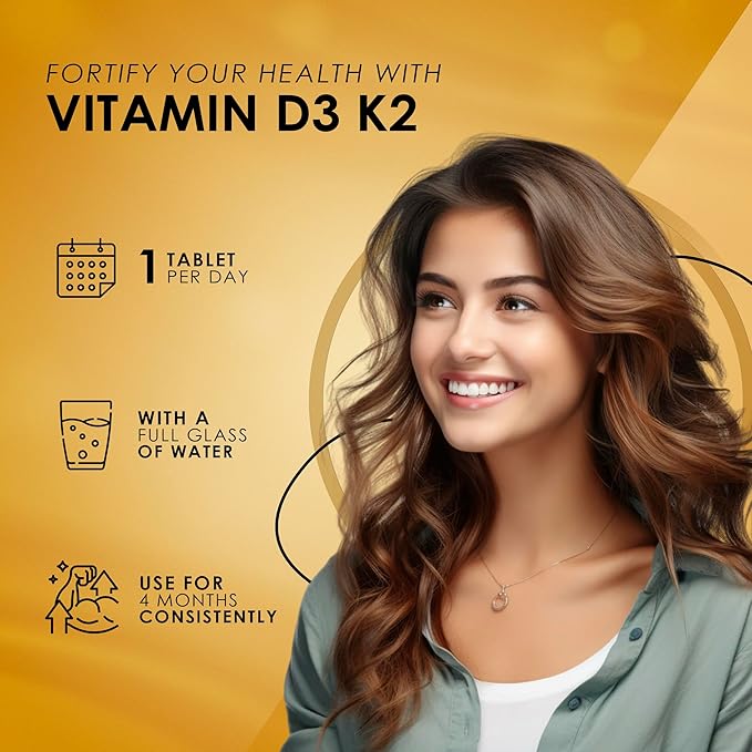 AMBROSIAL Vitamin D3 & K2 Tablets Pack of 1-120 Tablets