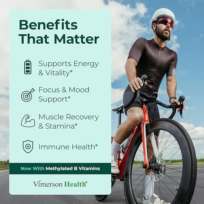 Multivitamine méthylée pour hommes avec vitamines biodisponibles, minéraux chélatés, vitamine D, B12, C, A et zinc pour l'énergie, la concentration et la santé immunitaire – Multivitamines et multiméraux premium pour hommes – 60 gélules