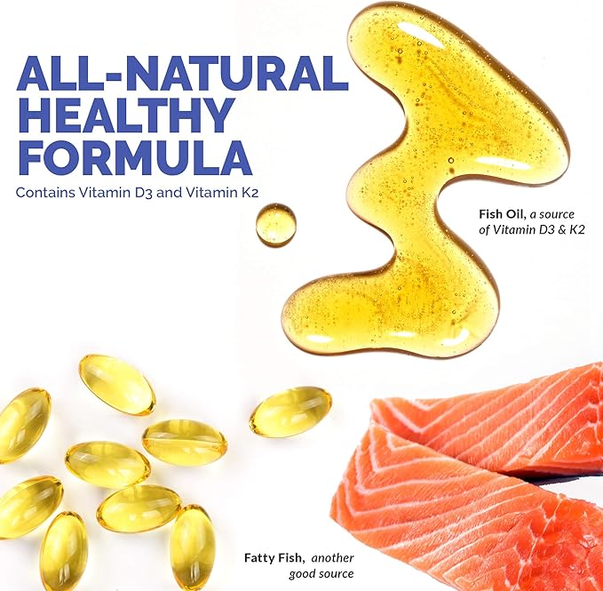 Complément de Vitamine D3 et Vitamine K2 à croquer pour Hommes et Femmes, 90 comprimés à croquer