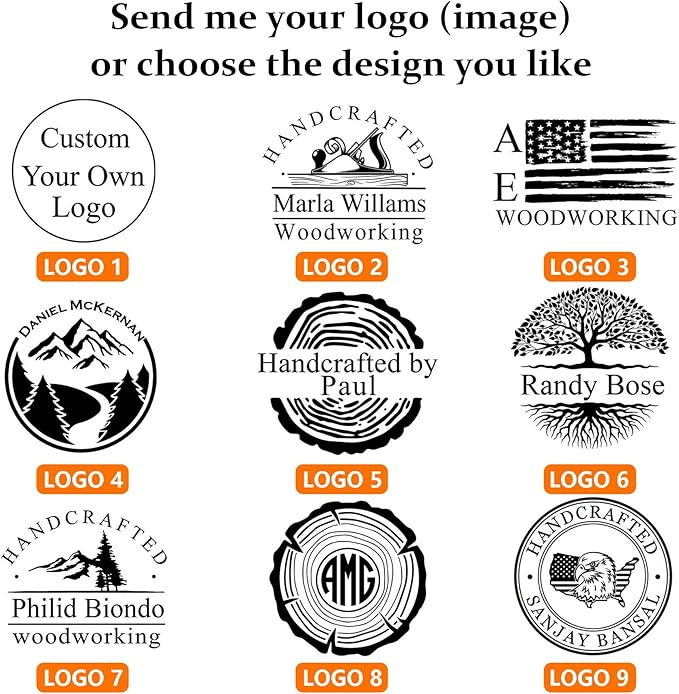Custom Electric Branding Iron for Wood, Personalized Wood Branding Iron, Custom Logo Stamp Handcrafted Design Woodworking Tools Gifts for Woodworking Lovers (Woods)