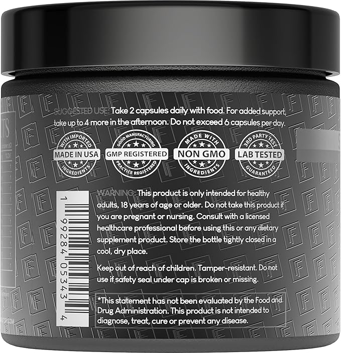 Formulation Factory Self Obsessed Maxxed Male Support - PrimaVie Shilajit, KSM-66 Ashwagandha & 200:1 Tongkat Ali Extract - Advanced Vitality & Drive Complex - 360 Capsules, 6 Month Supply