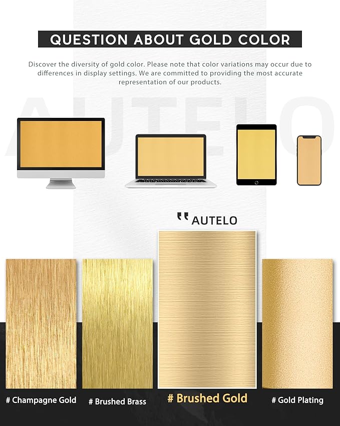 AUTELO 2 Pack Gold Pendant Lights, Glass Pendant Lights Kitchen Island with Clear Drum Glass, Industrial Pendant Ceiling Lights with Adjustable Rods for Kitchen Dining Room Bar, H9385 BG-R-2PK