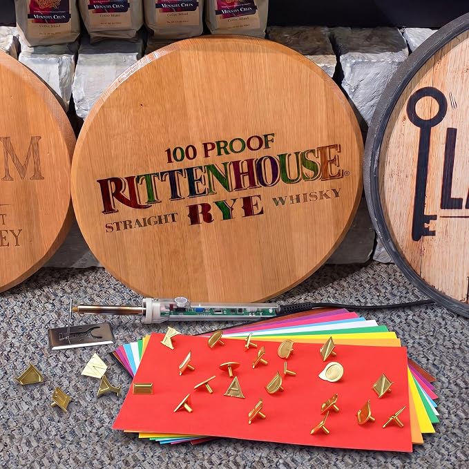 Tudomro 1/2" 26 Pcs Mini Burning Letter Kit with Electric Branding Iron for Wood Hats Leather Alphabet Branding Iron for BBQ Steak Bread DIY Craft Wedding Birthday Gifts
