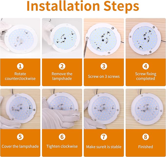 RVZONE RV Lights Interior, 5 Inch Cool White RV LED Ceiling Puck Light Dimmable 12V Camper Puck Lights 6000-6500k Transparent Frosted 4.5W LED Ceiling Dome Light for Camper Van Trailer Boat, 5-Pack