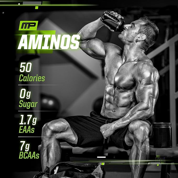 MusclePharm Select Amino's EAA + BCAAs, Post Workout Essential Amino Acids Powder, Pre Workout Energy Supplement for Men & Women with Branched Chain Amino Acids, 30 Servings (Sour Candy)