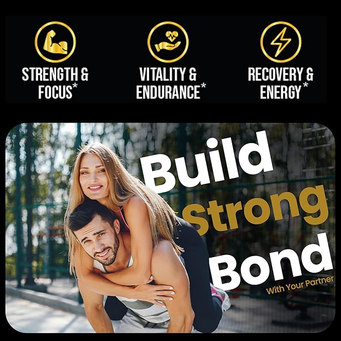 Testosterone Booster for Men Maximum Strength (3rd Party Lab Tested) Maca, Turkesterone, Tongkat Ali, Testosterone Supplement for Men Test Booster - Pills