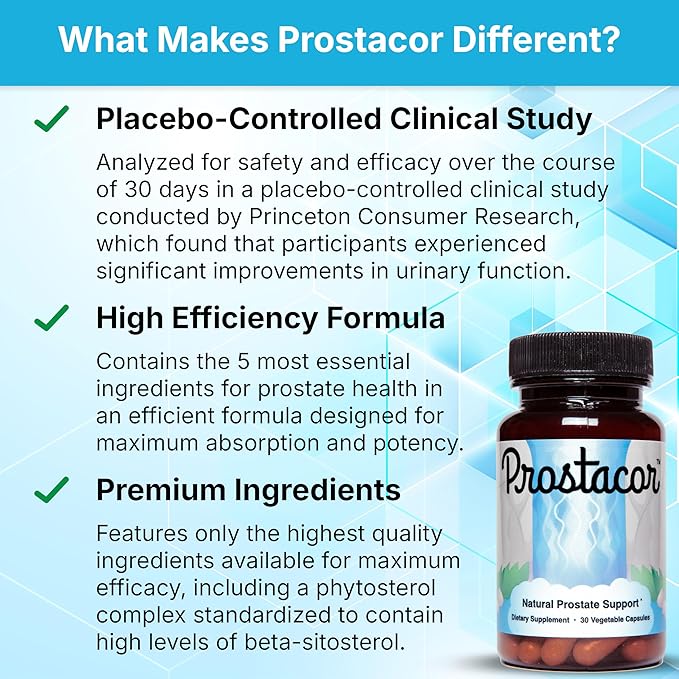 Complément Naturel de Soutien de la Prostate - Sans OGM, Végan, Sans Gluten