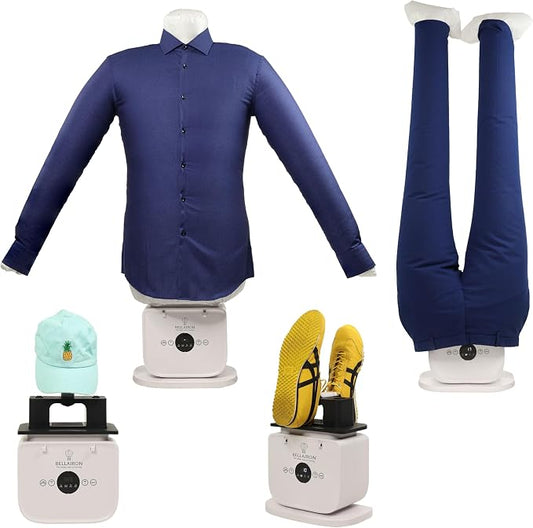 Bellairon - The Original Automatic Ironing Machine for Clothes. Hot Air Garment Dryer & Hands-Free Wrinkle Remover for Shirts & Pants | No Iron, No Ironing Board | Sizes S–3XL