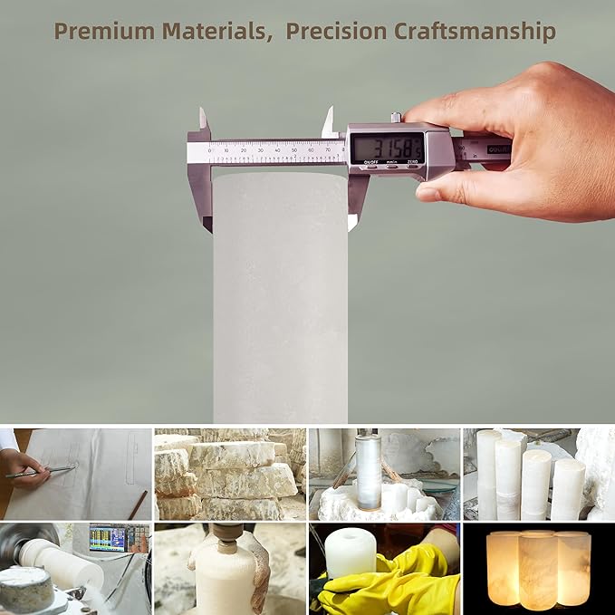 Alabaster Wall Sconce, Solid Brass Bronze Finish Sconce with Natural Spanish Alabaster, 14.4 in Bathroom Vanity Lights, Hardwired Wall Lamp for Bedroom Hallway Staircase, G9 LED Bulb