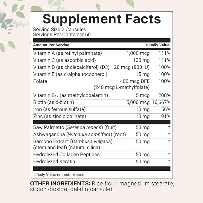 Micro Ingredients Vitamin D3 5,000iu + K2 100mcg Softgels & Hair Vitamins Complex Capsules Bundle 2 Pack | Essential Sunshine Vitamins | 14-in-1 Advanced Hair Growth Support