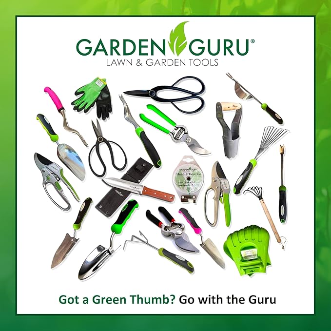 Garden Guru Patio Crack Weeder Tool with Ergonomic Handle – Stainless Steel Weed Puller for Patio Sidewalk Driveway Cracks | Rust Resistant (4 Pack)