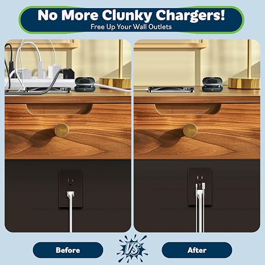 TOPGREENER 2-Port USB Outlet, 4.2A Type C USB Wall Outlet, 15 Amp TR Receptacle Plug, Charging Power Outlet with USB Ports, Wall Plate Included, UL Listed, TU21536AC-BR-2PCS, Brown, 2 Pack