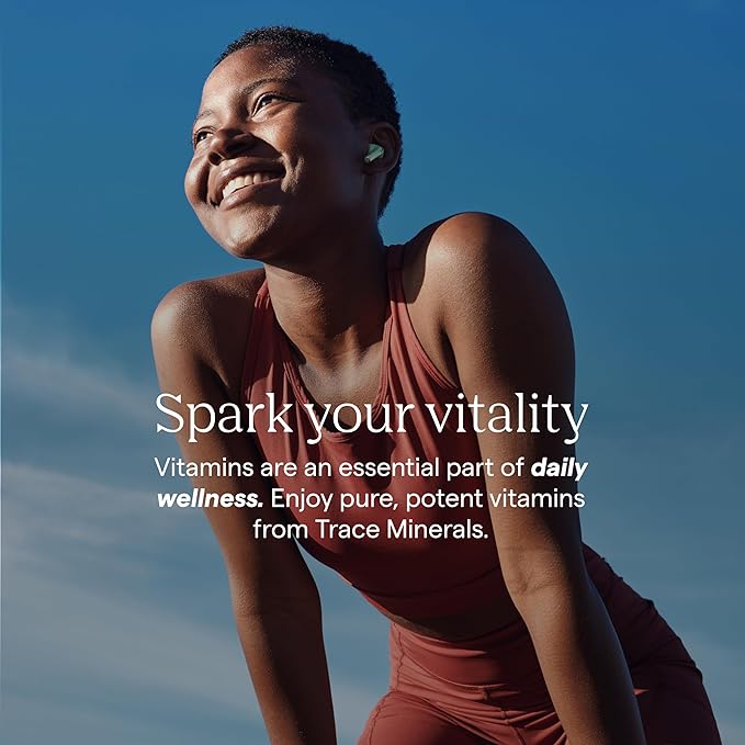 Trace Minerals D3+K2 ionique et concentré liquide de multivitamine et d'électrolytes 40 000 Volts – Soutient la santé des os, du cœur et du système immunitaire, l'hydratation, l'énergie, les muscles et l'endurance – Formule minérale ionique naturelle