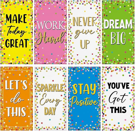 8 Pcs Fluorescent Light Covers with 80 Magnets Decorative for Classroom Ceiling Lights 4 x 2 Feet Magnetic Light Cover Filter Easy Install for Office Hospital Home Ceiling Supplies (Colorful Confetti)