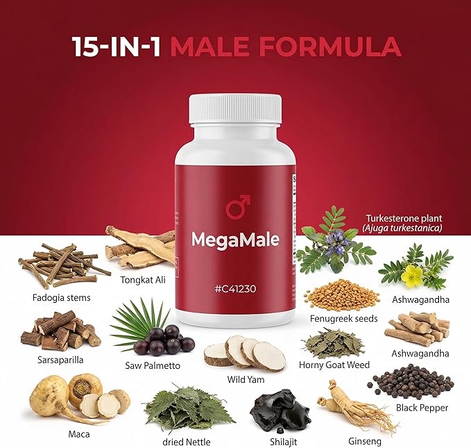 Clean Nutraceuticals Fadogia Agrestis Tongkat Ali Turkesterone Supplement with Horny Goat Weed, Saw Palmetto, Maca Root, Siberian Ginseng, Tribulus Terrestris, Fenugreek, Wild Yam - 60 Count