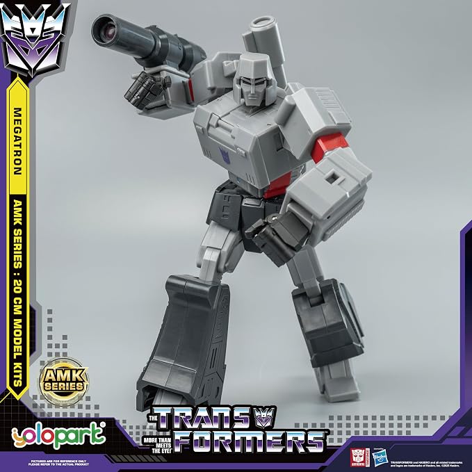 YOLOPARK Megatron Transformer Toys,AMK Series 7.87 Inch Highly Articulated Transformers G1 Action Figures with Weaponry for Adults Boys Girls,No Converting