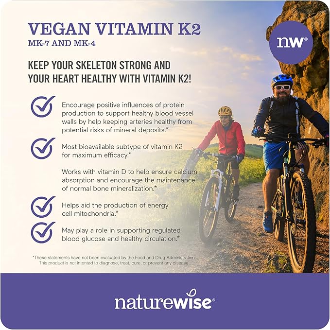 NatureWise Vitamin D3 5000IU (125mg) 360 Count + Vitamin K2 MK-7 100mcg and MK-4 500mcg 90 Count - Bundle for Bone & Heart Health - Gluten Free, Non-GMO, Halal Gelatin- 1 Year Supply