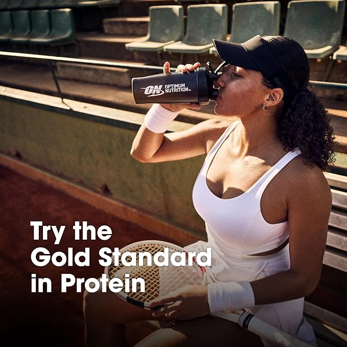 Optimum Nutrition Gold Standard 100% Whey Protein Powder, Vanilla Ice Cream, 2 Pound (Packaging May Vary)
