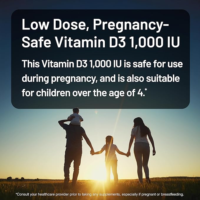 NatureWise ビタミンD3 1000IU (25mcg) 1年分 免疫サポート、健康的な筋肉機能、骨の健康に - 非遺伝子組み換え、グルテンフリー、オーガニックエクストラバージンオリーブオイル使用、ミニソフトジェル、360粒