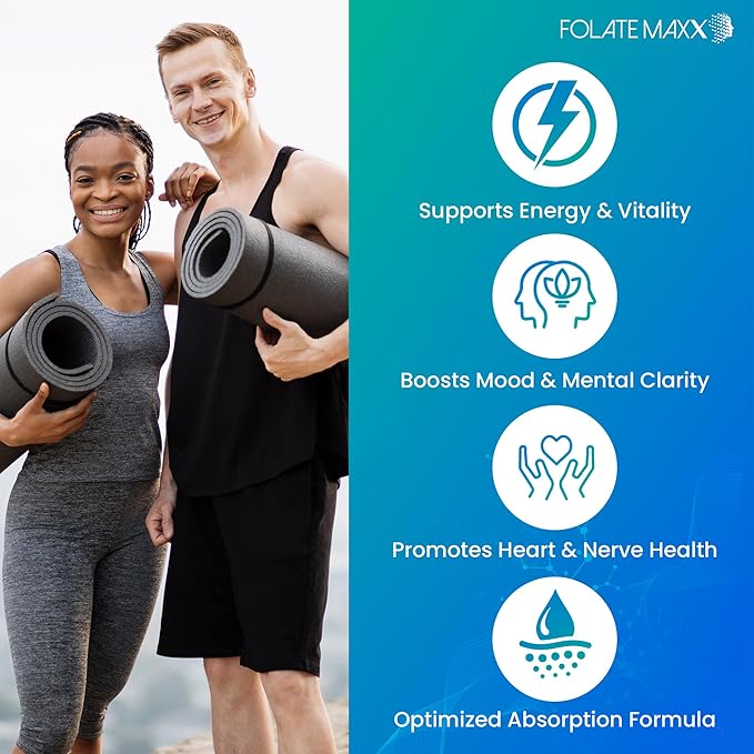 FolateMaxx L-Methylfolate 15mg, 120 Capsules – Doctor Formulated Methyl Folate Supplement for Women & Men – High Potency 5-MTHF for Energy, Mood & Focus – Non-GMO, Gluten-Free (4-Month Supply)