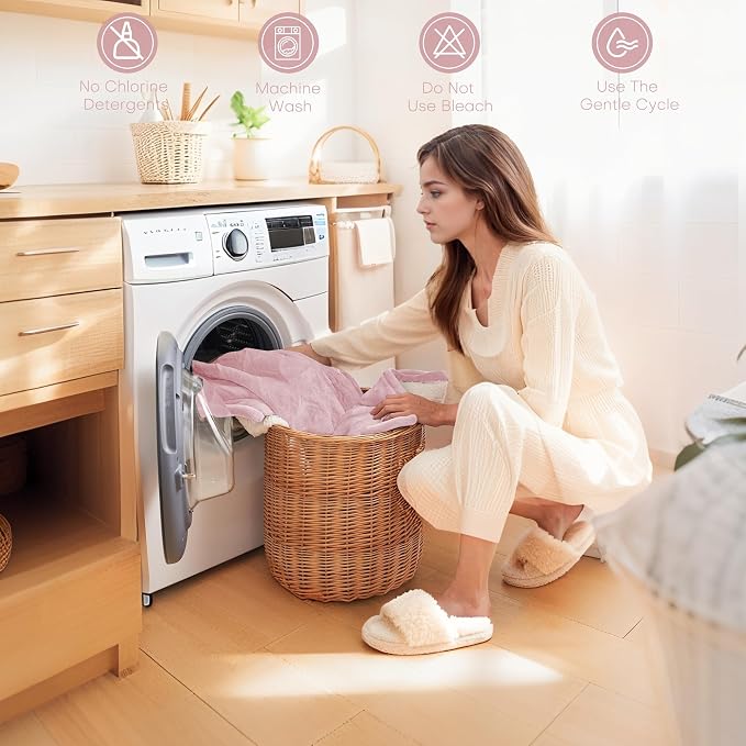 Electric Heated Blanket 72"x84" Full Size, Dual-Sided Flannel & Sherpa, 9 Heat Settings & 1-10H Auto Off, Soft Warm for Home, Office, Bed, Couch, Machine Washable, Ideal Winter Gift, Light Pink