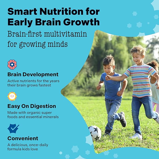 Best Nest Wellness - Mama Bird - Kids Multi+ Liquid Vitamins (31 Servings) Tropical Flavor - Active Methylated Vitamins, Kids Multivitamin - Organic Superfoods, Enzymes