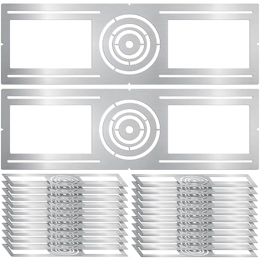 New Construction Mounting Plate, 3-4-6 Inch, LED Recessed Lighting Housing Kits, Flat Steel Rough in Bracket Fixture for LED Light Bar, 24PC Shallow Recessed Lighting Housing Plate